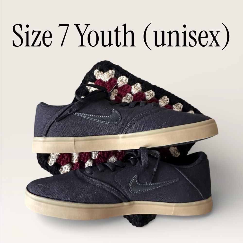 NIke Charge Canvas SB Black Gum Skateboard Shoes